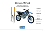 Owners Manual - TM Racing France