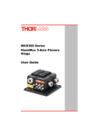 MAX300 Series NanoMax 3-Axis Flexure Stage User Guide