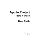 Apollo Project Beta Version User Guide