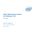 Intel(R) Math Kernel Library for Windows* OS User's Guide