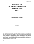 MC9S12DP256 Port Integration Module (PIM) Block User Guide V02