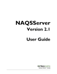 NAQSServer Version 2.1 User Guide