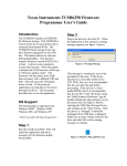 Texas Instruments TUSB6250 Firmware Programmer User's Guide