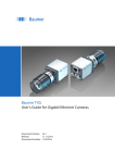 Baumer TXG User's Guide for Gigabit Ethernet