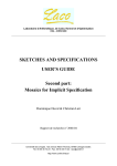 SKETCHES AND SPECIFICATIONS USER'S GUIDE Second part
