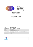 Heliophysics Integrated Observatory HFC – User Guide Version 1.2
