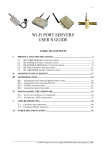 Wi-Fi PORT SERVERS USER'S GUIDE