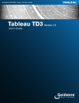Tableau® TD3 Version 1.5 User's Guide