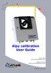 Alpy calibration User Guide