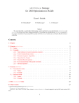 LMITOOL: a Package for LMI Optimization in Scilab User's Guide