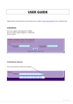 USER GUIDE - eram - idole - shipping mark packing list