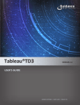 Tableau® TD3 Version 1.2 User's Guide