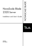 NovaScale Blade 2320 Installation and User's Guide