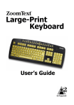 ZoomText Large-Print Keyboard User's Guide