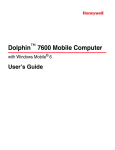 Dolphin 7600 (WM6) User's Guide - Honeywell Scanning and Mobility