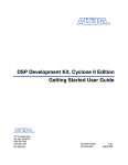 DSP Development Kit, Cyclone II Edition Getting Started User Guide