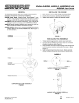 Shure A400 A400XLR A400SMXLR A99SMA User Guide