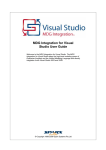 MDG Integration for Visual Studio User Guide