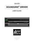 Waves SoundGrid Driver User Guide