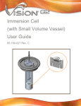 Immersion Cell (with Small Volume Vessel) User Guide