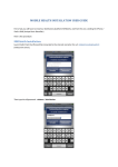 MOBILE HEALTH INSTALLATION USER GUIDE