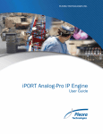 iPORT Analog-Pro IP Engine User Guide