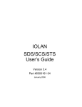 IOLAN SDS/SCS/STS User's Guide