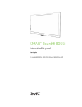 SMART Board 8055i interactive flat panel user's guide