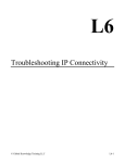 Troubleshooting IP Connectivity