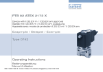 Operating Instructions PTB 02 ATEX 2173 X Exapmple