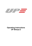 Operating Instructions UP Sherpa 2