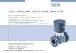 Operating Instructions Type 2030, 2031, 2031 K, 2032