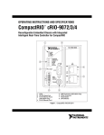CompactRIO cRIO-9072/3/4 Operating Instructions and Specifications