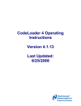 CodeLoader 4 Operating Instructions