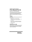 FP-AI-100 and cFP-AI-100 Operating Instructions