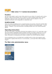 Web Links V 1.1 module documentation Function Install/uninstall