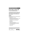 FP-TC-120 and cFP-TC-120 Operating Instructions