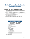 OnTrac2 Vehicle Specific Bracket Installation Manual - Terre-net