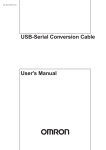 USB-Serial Conversion Cable CS1W