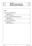 INSTALLATION MANUAL