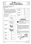 INSTALLATION MANUAL PC-408 Paper Feed Cabinet