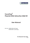 User Manual FavorPrep Plasmid DNA Extraction Midi