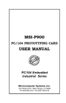 MSI-P900 USER MANUAL