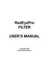 RedEyePro FILTER USER'S MANUAL