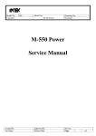 M-550 Power Service Manual