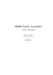 M6800 Family Assembler User's Manual