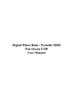 Digital Photo Bank / Portable HDD Pan Ocean E350 User Manual