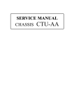 CHASSIS CTU-AA SERVICE MANUAL - Page de test