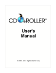 CDRoller - User's Manual