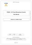PSSG2 – CD Touch Microphone Console User Manual